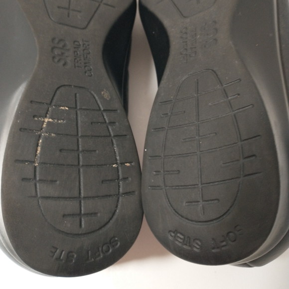 SAS Leather Roamer Slip On Loafer, Black Size 9WW, Comfort, Support, Adjustable - Picture 9 of 12